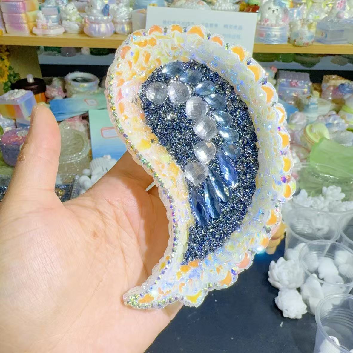 Handmade Diamond Wing Storage Tray Resin Mold