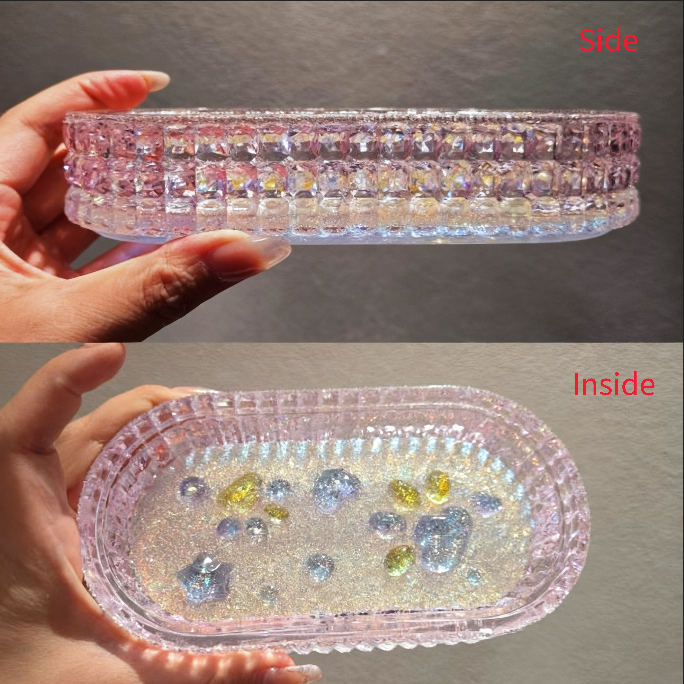 Handmade Diamond Divider Organizer Resin Mold