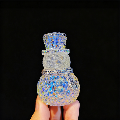 Handmade Diamond Snowman Ornament Resin Mold