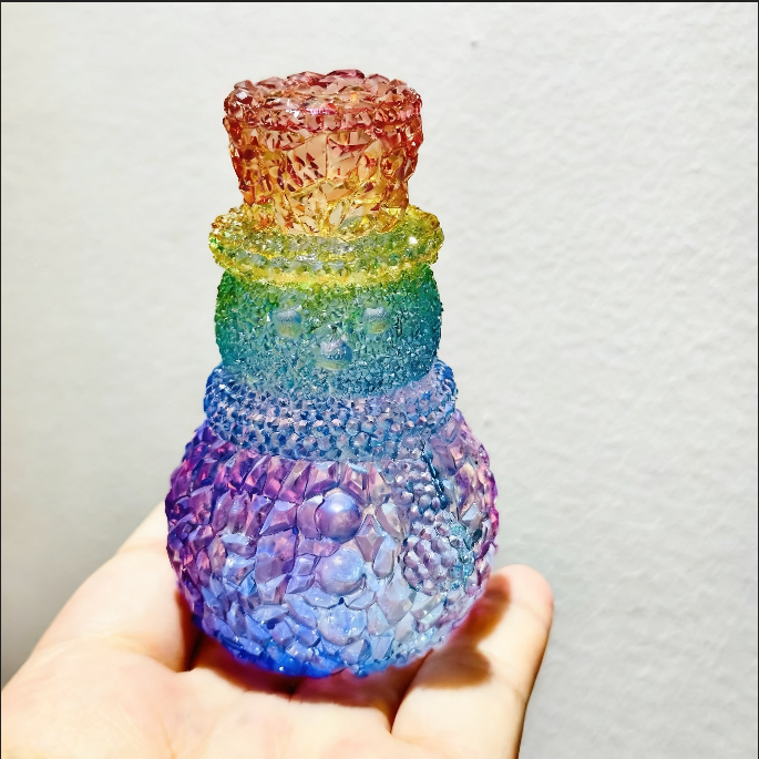 Handmade Diamond Snowman Ornament Resin Mold