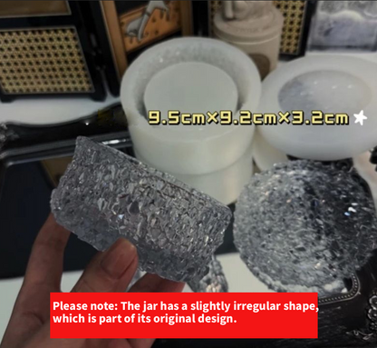 Handmade Crystal Cluster Storage Jar Resin Mold