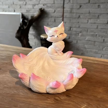 Handmade Nine-Tailed Fox Dish Resin Mold