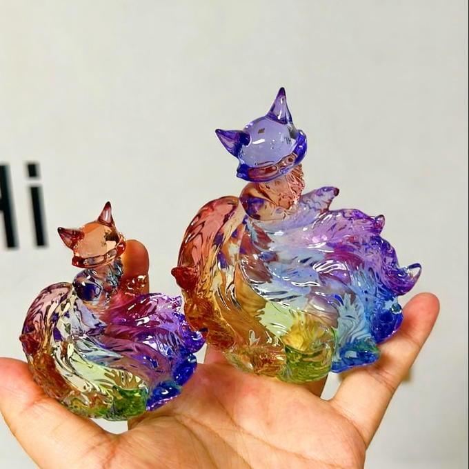 Handmade Nine-Tailed Fox Dish Resin Mold