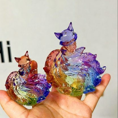 Handmade Nine-Tailed Fox Dish Resin Mold