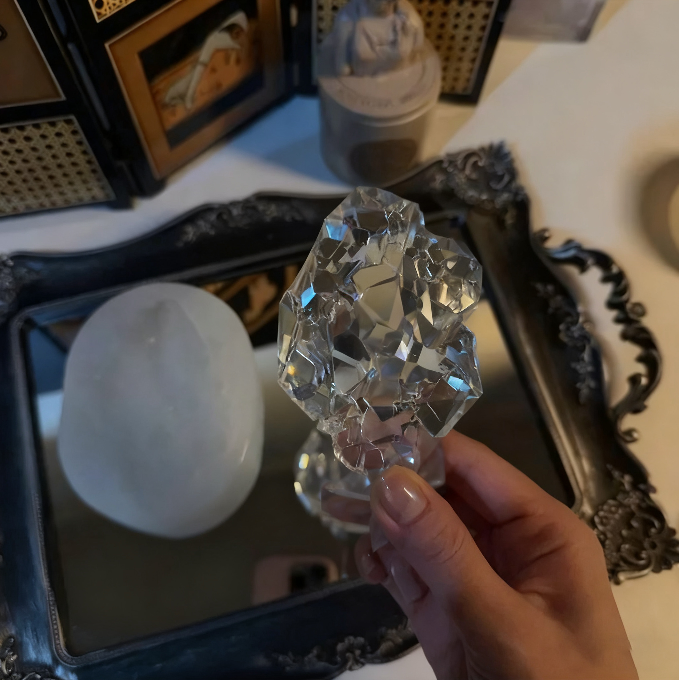 Handmade Clear Crystal Cluster Resin Mold for Decorations