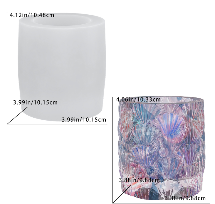 Shell-Covered Storage Jar Resin Mold