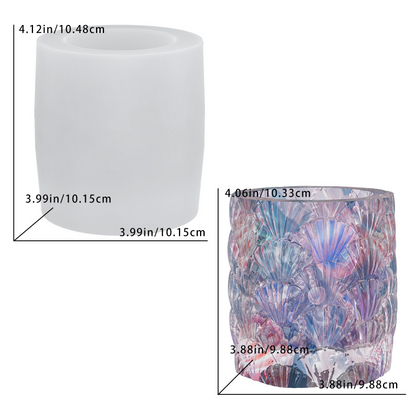 Shell-Covered Storage Jar Resin Mold