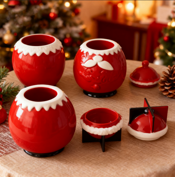 Bearded Santa Claus Jar Resin Mold