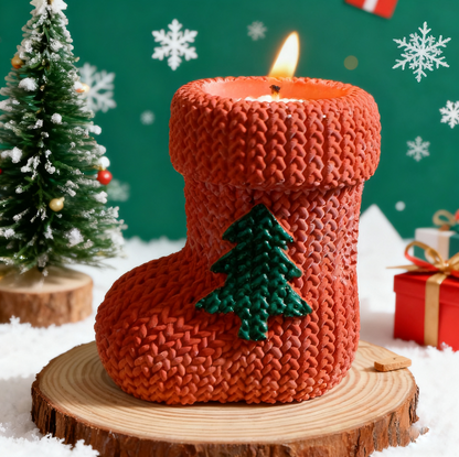 Christmas Stocking Storage Jar Resin Mold