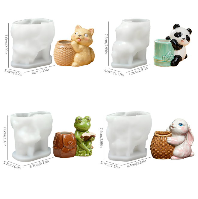Animal Shape Hydroponic Vase Resin Mold
