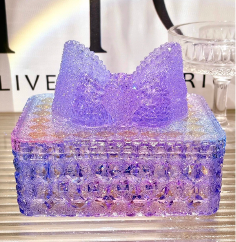 Handmade Diamond Rectangular Storage Box Resin Mold