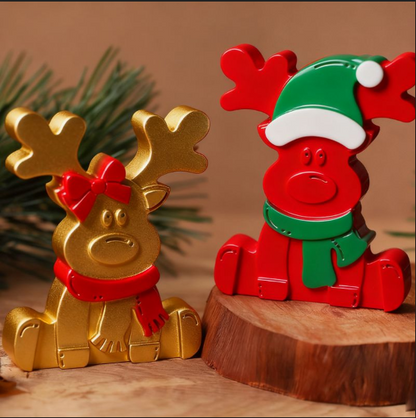 Christmas Reindeer Ornament Resin Mold