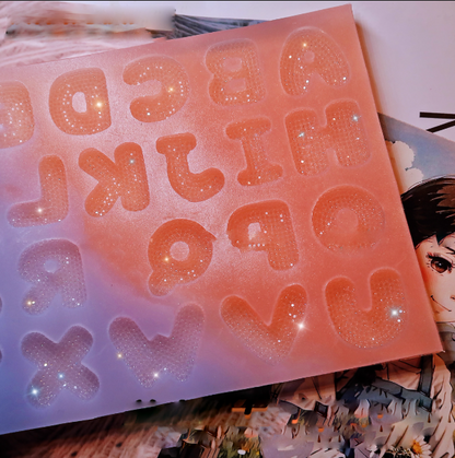 Handmade Diamond 26 Alphabet & Number Resin Mold