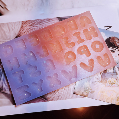 Handmade Diamond 26 Alphabet & Number Resin Mold
