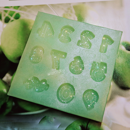 Handmade Diamond 26 Alphabet & Number Resin Mold