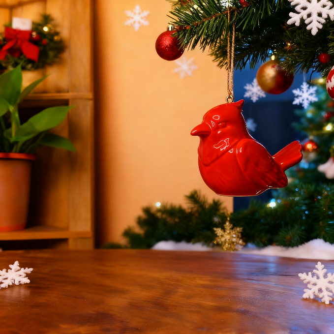 Handmade Cardinal Bird Ornament Resin Mold