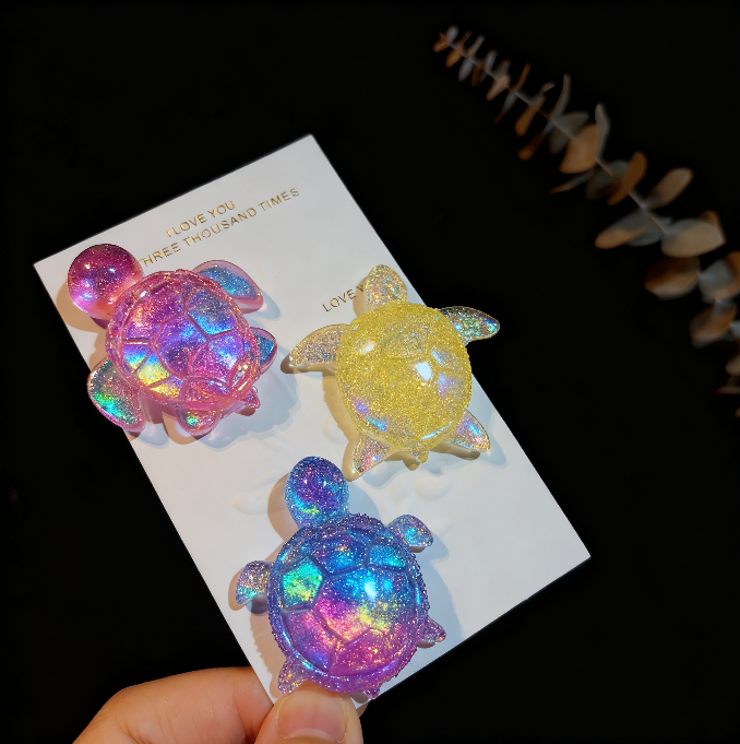 4-in-1 Turtle Pendant Resin Mold