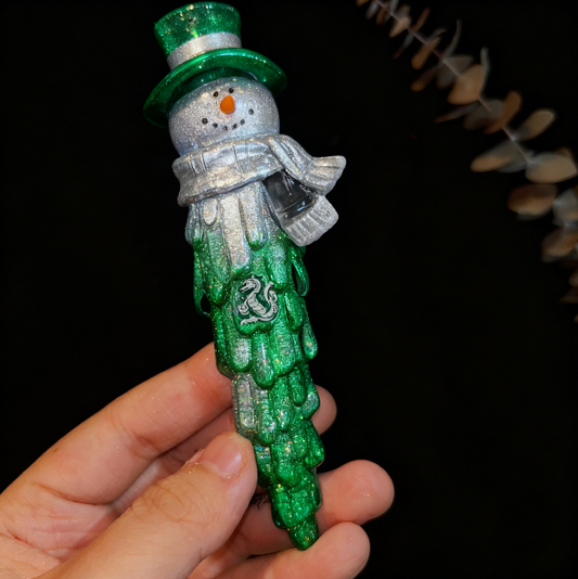 Handmade Snowman Icicle Hanging Resin Mold
