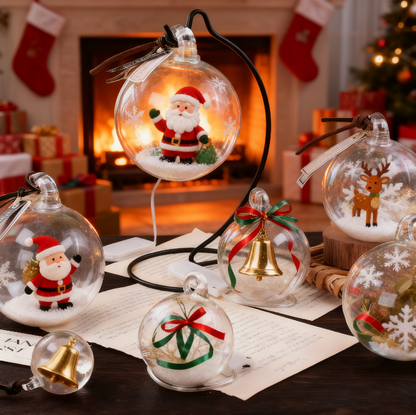 Molde de resina de bola transparente con agujero 