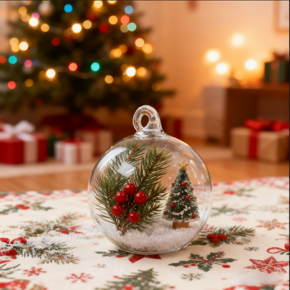 Molde de resina de bola transparente con agujero 