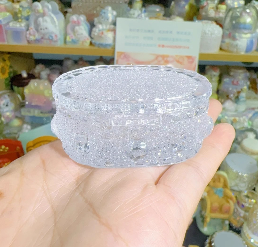 Handmade Diamond Flip-Top Ring Storage Jar Resin Mold