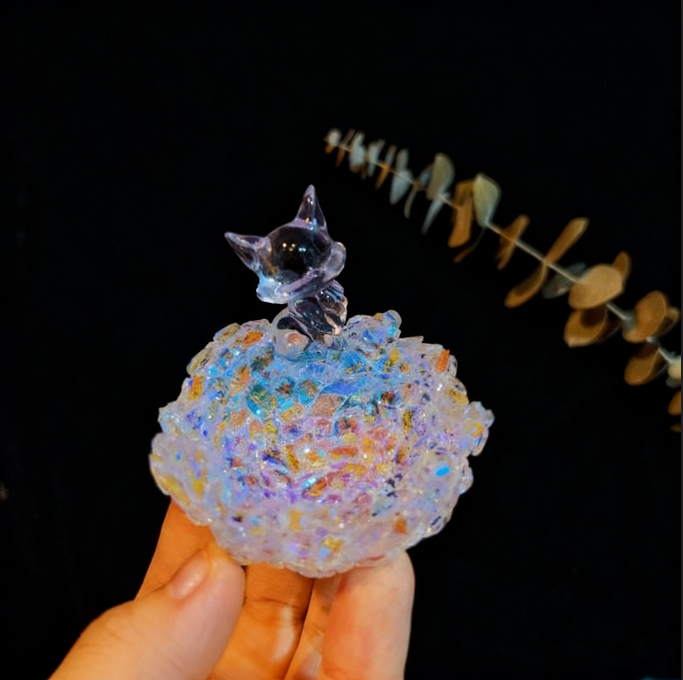 Handmade Nine-Tailed Fox Dish Resin Mold