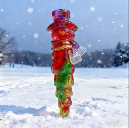 Handmade Snowman Icicle Hanging Resin Mold