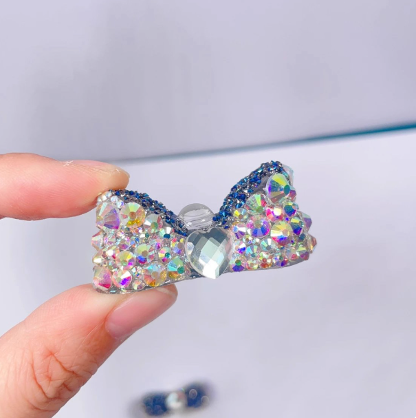 Handmade Diamond Mini Bow Jar Accessory Resin Mold