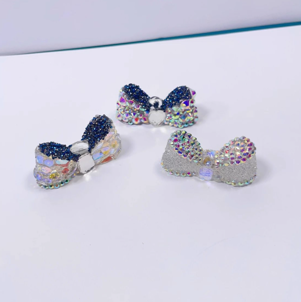 Handmade Diamond Mini Bow Jar Accessory Resin Mold