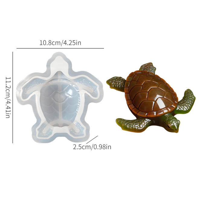 Frog Lizard Turtle Ornament Resin Mold