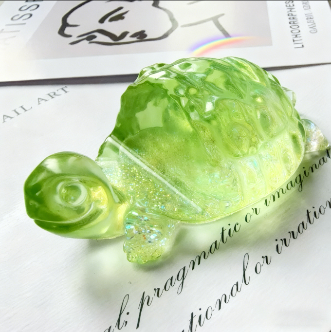 Handmade Water Ripple Turtle Phone Stand & Keychain Ornament Resin Mold