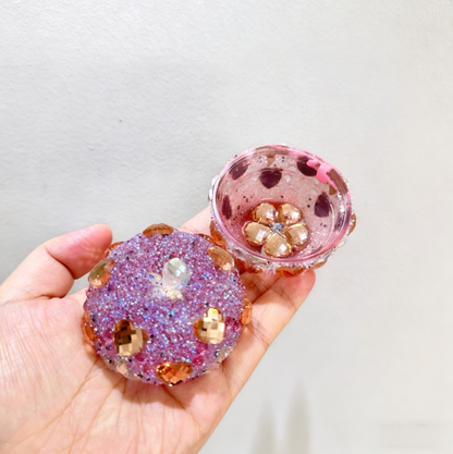 Handmade Diamond Apple Storage Jar Resin Mold