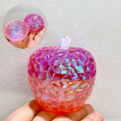 Handmade Diamond Apple Storage Jar Resin Mold