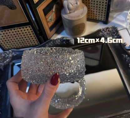 Handmade Crystal Cluster Storage Ashtray Jar Resin Mold