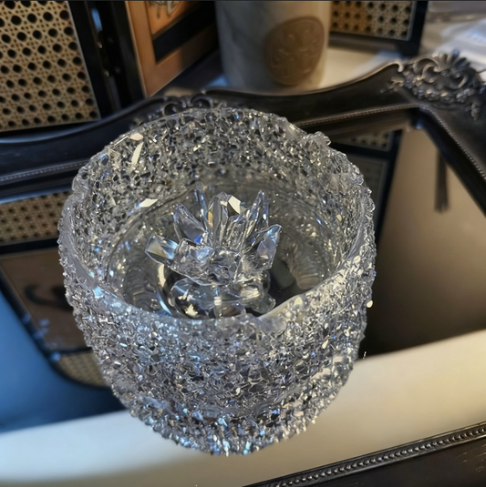 Handmade Crystal Cluster Storage Ashtray Jar Resin Mold