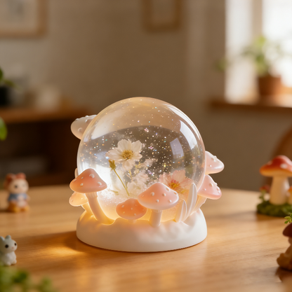Mushroom Crystal Ball Ornament Resin Mold