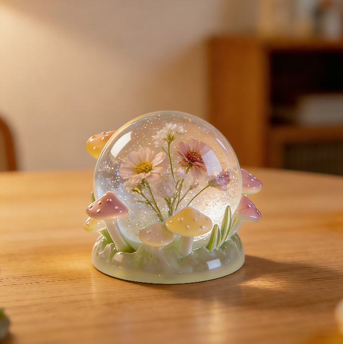 Mushroom Crystal Ball Ornament Resin Mold