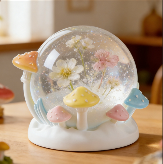 Mushroom Crystal Ball Ornament Resin Mold