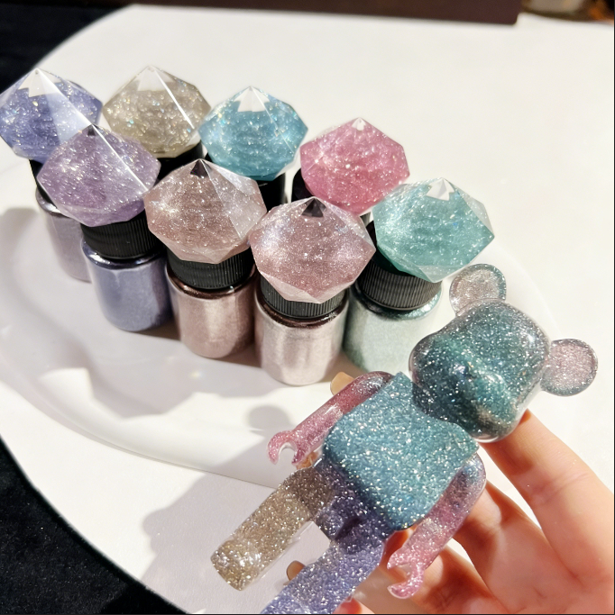 8-Color Non-Sinking Diamond Glitter for Resin