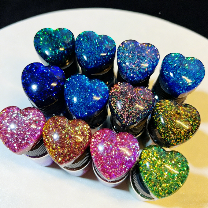 12-Color Galaxy Chameleon Shifting Glitter for Resin