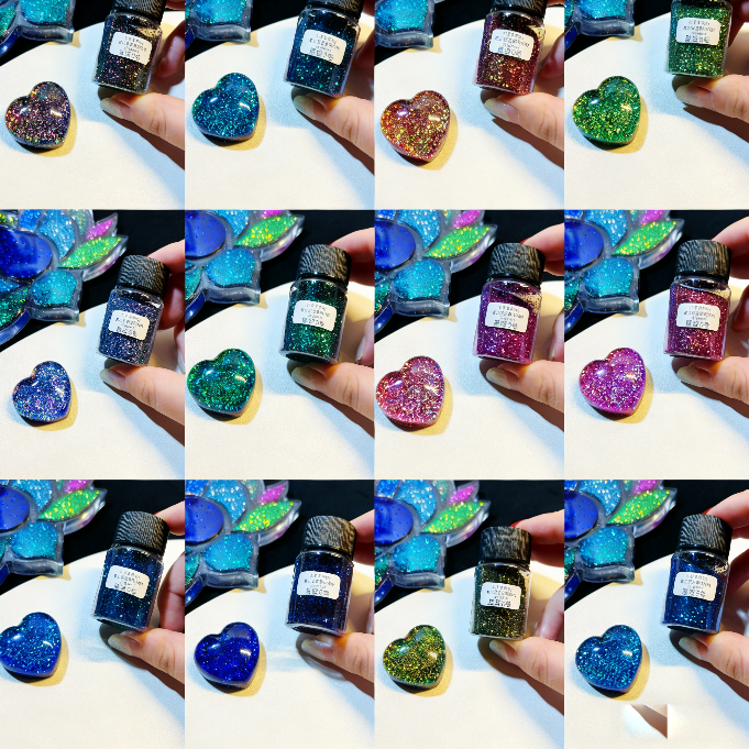 12-Color Galaxy Chameleon Shifting Glitter for Resin