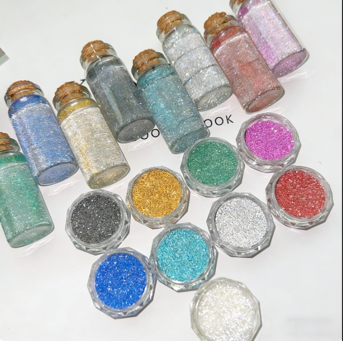 9-Color Ultra Sparkle Non-Sinking Diamond Glitter for Resin