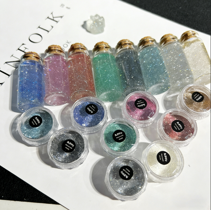 9-Color Ultra Sparkle Non-Sinking Diamond Glitter for Resin