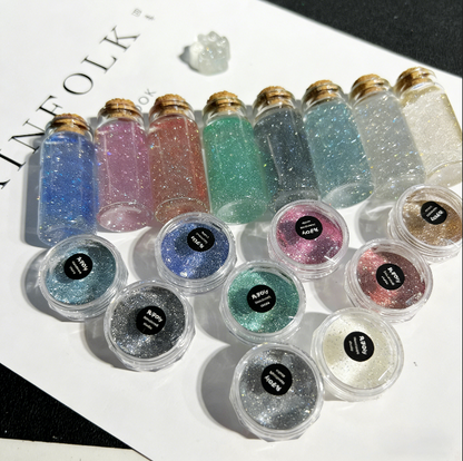 9-Color Ultra Sparkle Non-Sinking Diamond Glitter for Resin