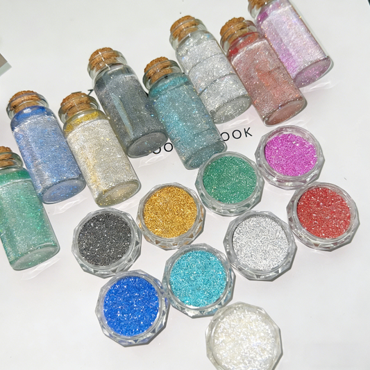 9-Color Ultra Sparkle Non-Sinking Diamond Glitter for Resin