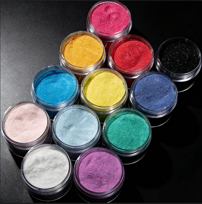 12-Color 0.05mm Cloudy Mist Fine Glitter for Resin – 20ml Per Bottle
