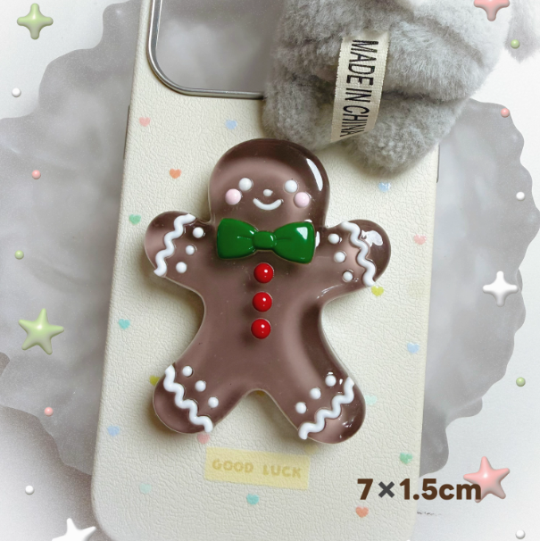 Handmade Gingerbread Man Tray Resin Mold