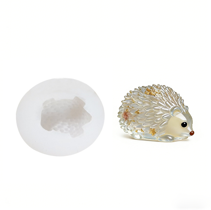 Cute Hedgehog Ornament Resin Mold