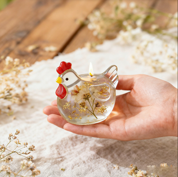 3pcs Chicken Ornament Resin Mold