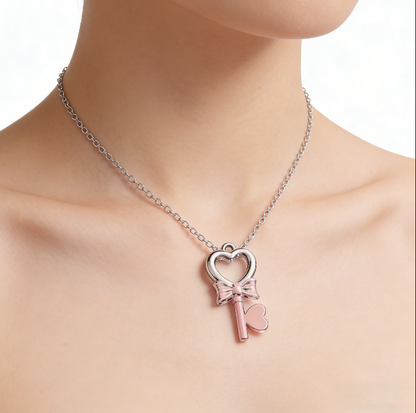 Handmade Heart-Shaped Starburst Key-Shaped Pendant Resin Mold